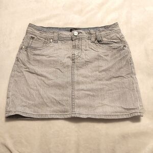 Morgan Striped Denim Skirt
